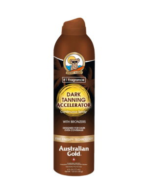 DARK TANNING ACCELERATOR CONTINUOUS SPRAY WITH BRONZER